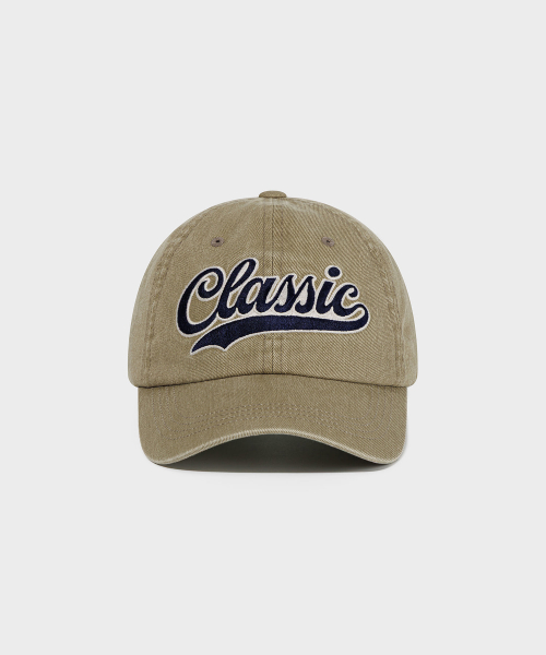 WAVE LOGO BALL CAP_BEIGE [LC267HA07BE]