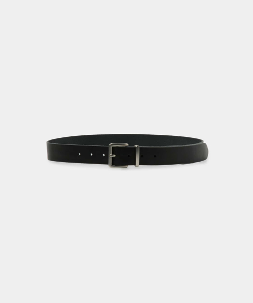 Vintage Finish Cow Leather Belt (Black)