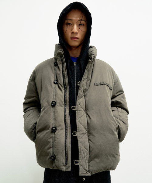 M-69 GARMENT DOWN PADDING JUMPER [KHAKI]