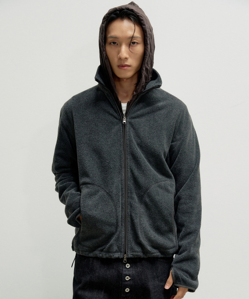 SNUG FLEECE FULL ZIP-UP [CHARCOAL]