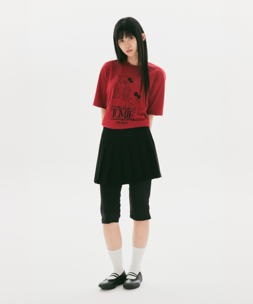 [SANLIO X Junji Ito] Short Sleeve T Shirt (Red)_SPRLG49U04
