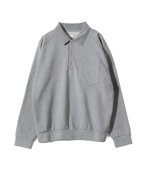 Sugarpine Raglan Collar Sweatshirt Melange Gray