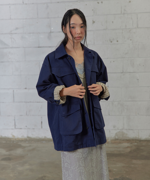 washed utility jacket (NA)