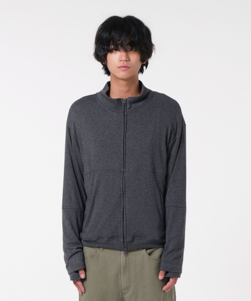 SOFT UNIFORM ZIP-UP JERSEY (GRAY)