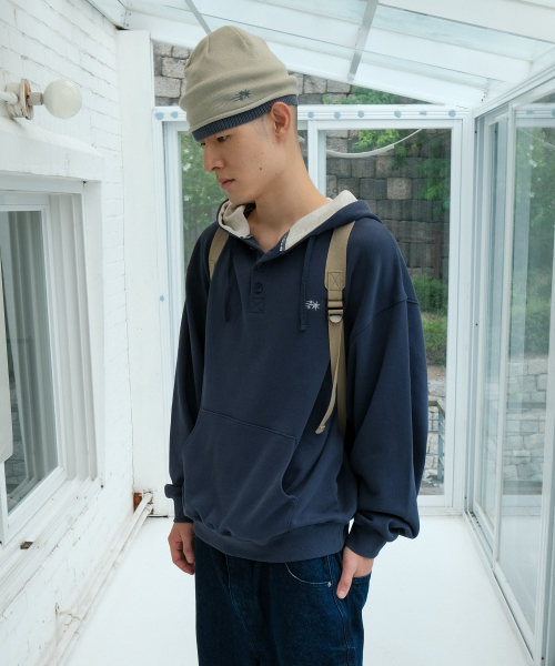 3STAR HENLEY HOODIE_BLUE(NG2GFUM400A)