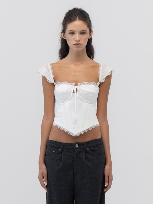 POWDER CORSET TOP (WHITE)