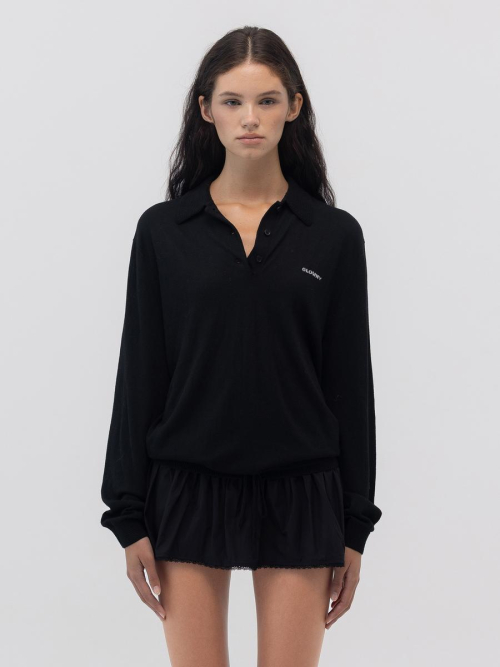 NEST POLO MINI DRESS (BLACK)