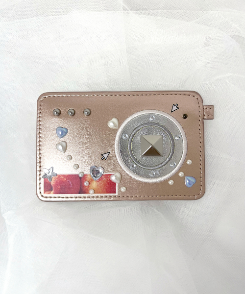 CAMERA CARD WALLET PINK