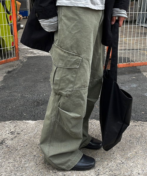 [DIVEIN X 무민서] WASHED VERN CARGO PANTS (KHAKI)