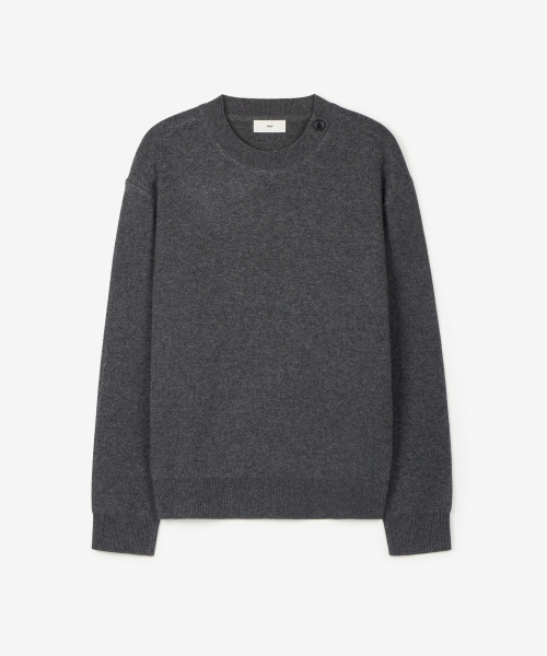 Button Detail Knit Top (Dark Grey) TNSW6F104G2