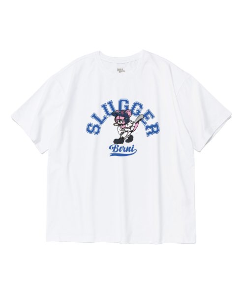 Baseball-Playing BERNI Dry-Fit Short-Sleeve T-Shirt (White)
