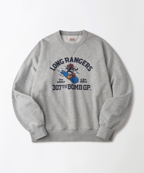 MIL SWEAT(LONG RANGERS)_3%MELANGE GRAY