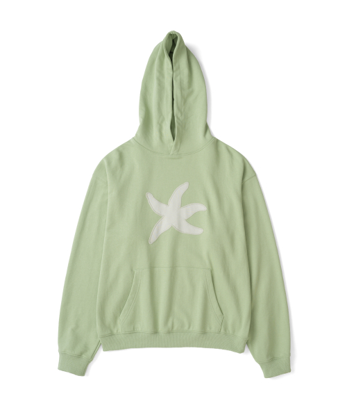 TCM starfish zigzag hoodie (green)