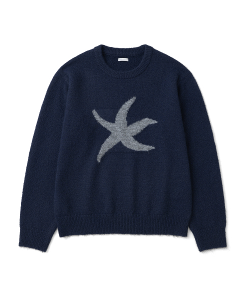 TCM starfish logo contrast knit (navy)