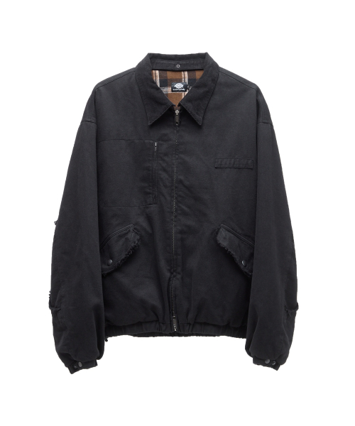 디키즈 x 해칭룸 Detachable Flight Jacket Black