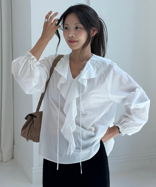 Belloa Frill Blouse_2colors