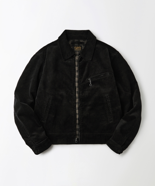 CORDUROY DRIZZLER JACKET_BLACK
