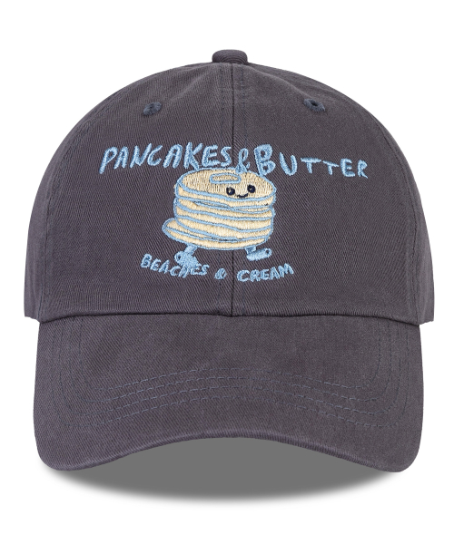 팬케익 버터 워싱 볼캡-차콜(Pancakes Butter Washing Ball cap)