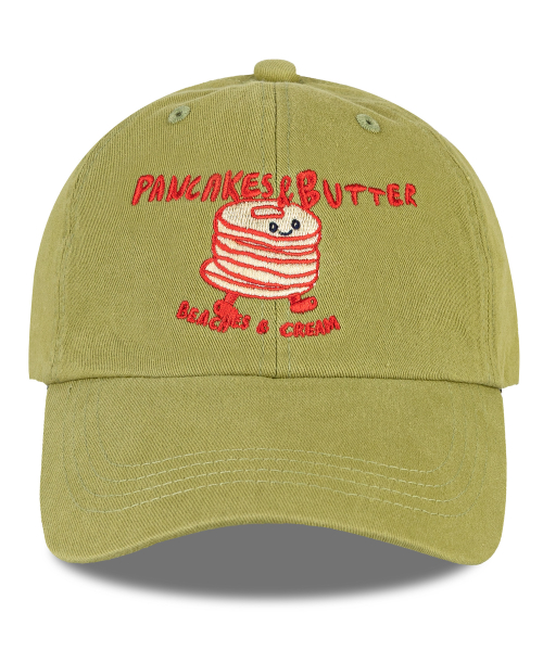 팬케익 버터 워싱 볼캡-애플그린(Pancakes Butter Washing Ball cap)