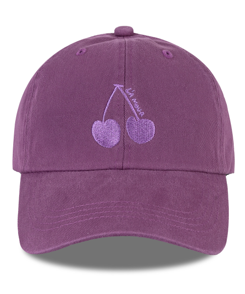 체리 워싱 볼캡-퍼플(Cherry Washing Ball cap)