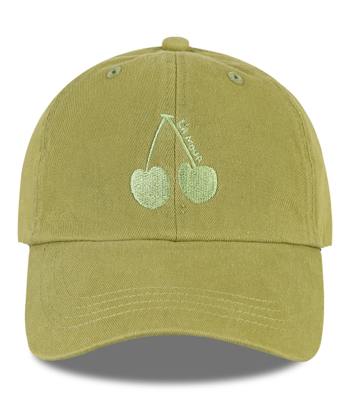 체리 워싱 볼캡-애플그린(Cherry Washing Ball cap)
