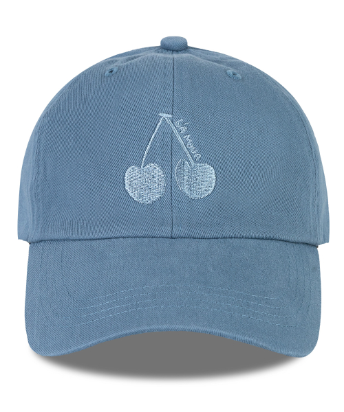 체리 워싱 볼캡-스카이블루(Cherry Washing Ball cap)