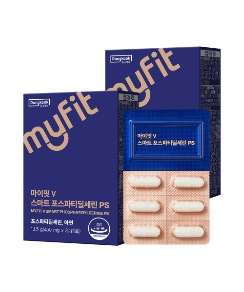 동국제약 마이핏 스마트 포스파티딜세린 PS 두뇌건강 2박스