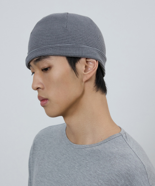 와플 스냅 비니 그레이