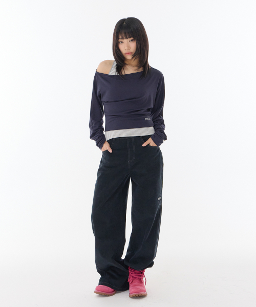 NOVA WIDE PANTS / NAVY