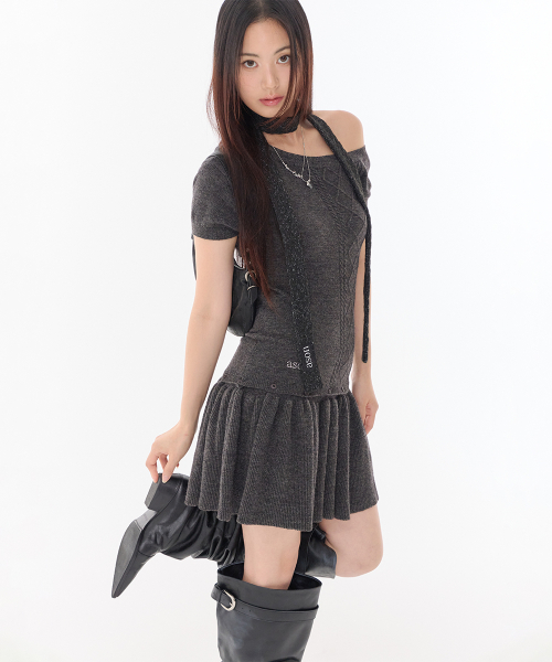 DREAM TWO WAY DRESS / CHARCOAL