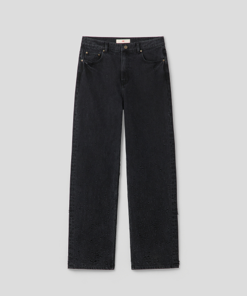 GLEAM TRACE JEANS (BLACK)