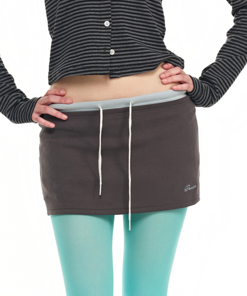 Daze Micro Skirt _Charcoal