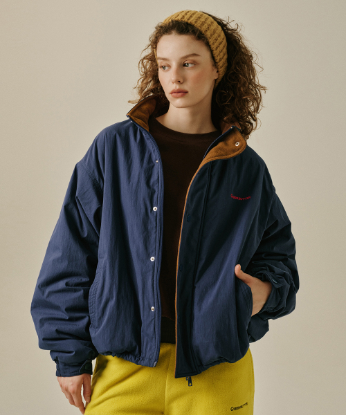 Faded Fleece Jacket (Navy)