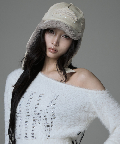 FLEECE TROOPER CAP_BEIGE