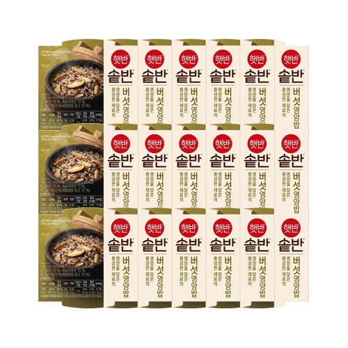 CJ제일제당 햇반 솥반 버섯영양밥 200g x18개