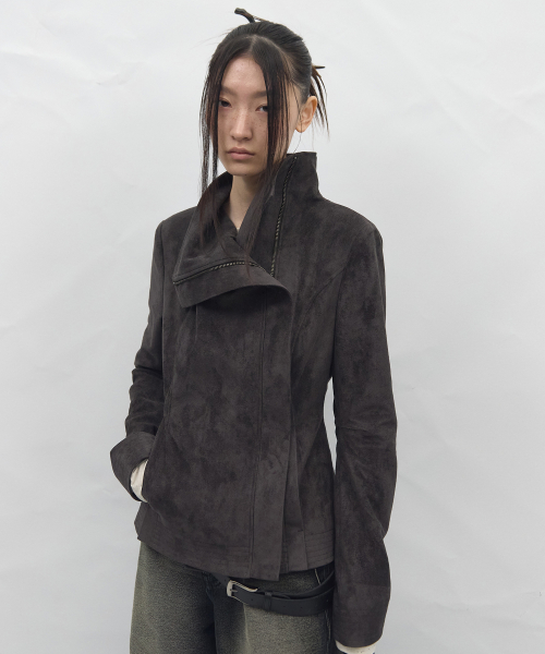 Morph Suede Jacket Grey