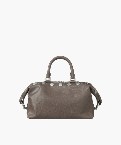 DUMPLING STUD MINI_taupe washed nappa
