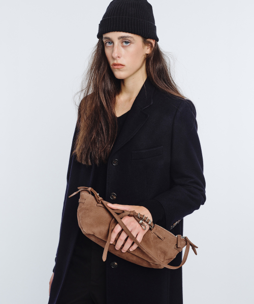 GRANDMA USED SLING BAG_milk brown nubuck
