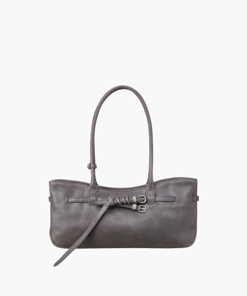 GRANDMA USED SHOULDER BAG_mauve pull-up