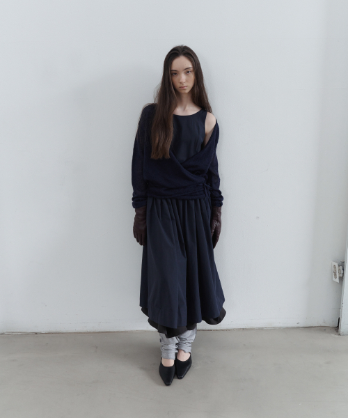 Atelier autumn dress - navy