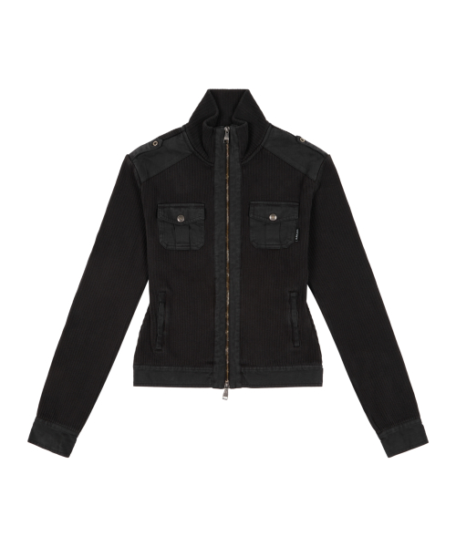 Zip-Up Dying Jacket (Black)