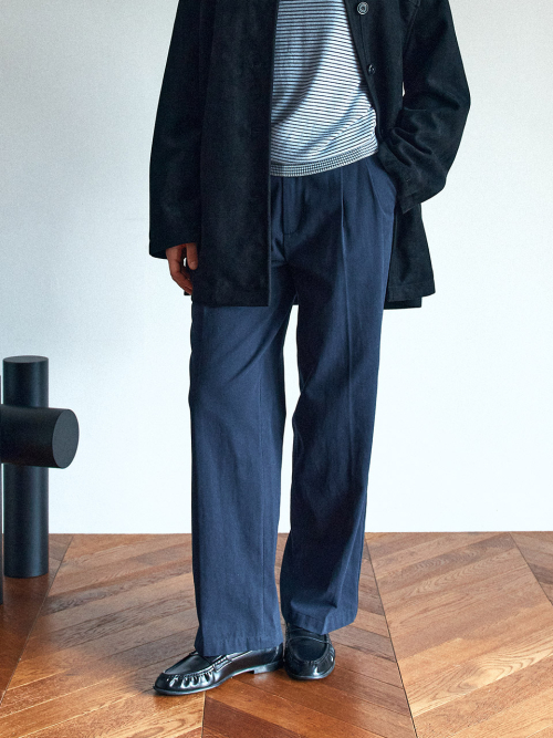 Two-Tuck Wide Slacks (2color)