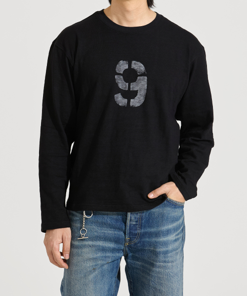 Nine - L Sleeve T-Shirt Black