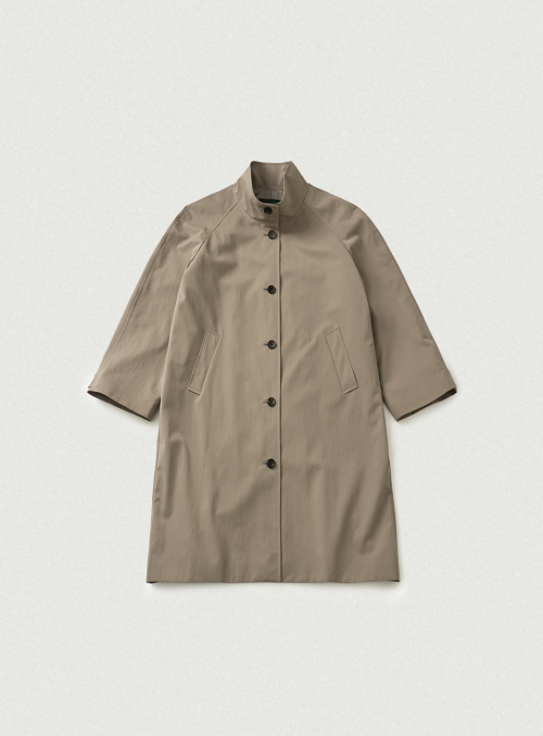Bardo Balmacaan Trench Coat_Greige