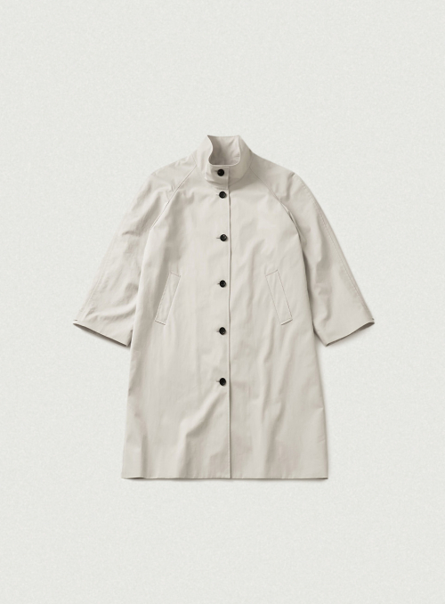 Bardo Balmacaan Trench Coat_Cream