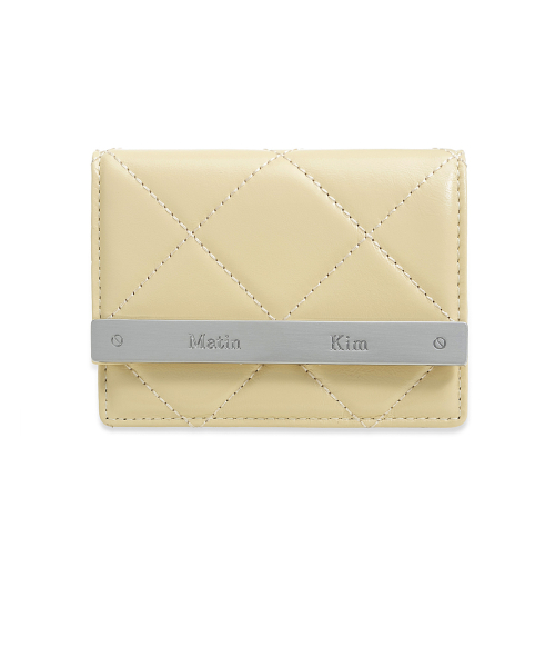 PUFF QUILT WALLET IN BUTTER