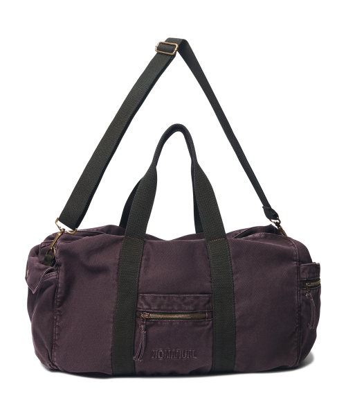 DYED BOSTON DUFFEL BAG - DYED PURPLE
