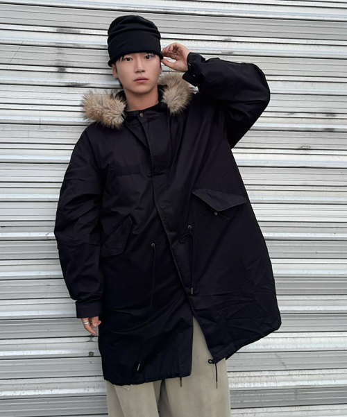 M-65 ARCTIC PARKA JACKET - WASHED BLACK