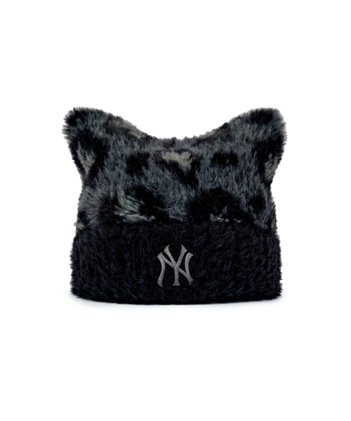 레오파드 미야옹 비니 NY (Black)