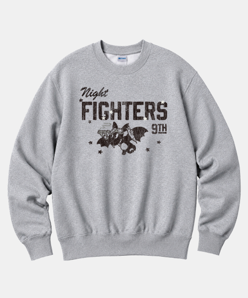 길단 X 빈티지컬렉션 NIGHT FIGHTERS 맨투맨 티셔츠